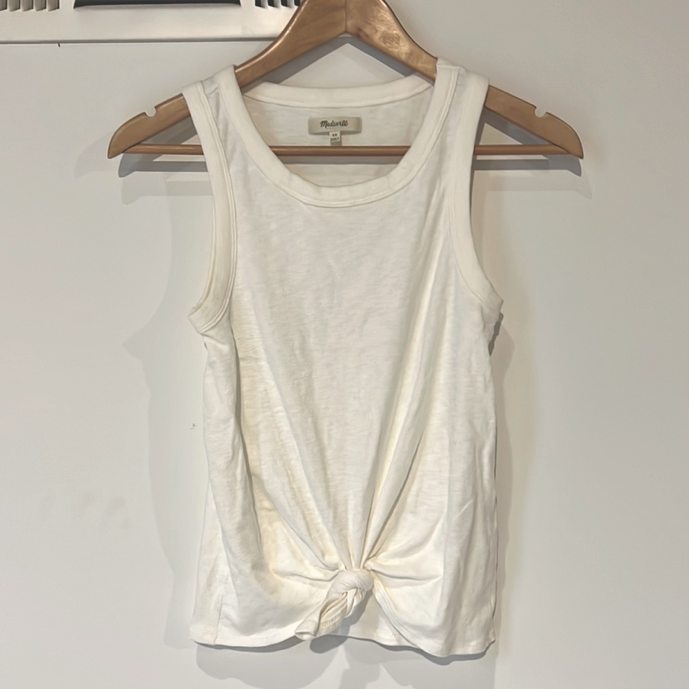 Madewell tie front tank